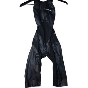FINIS Size 28 Black Kneeskin Racing Swimsuit Competition Swimwear Women